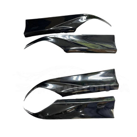Ajuste 2015-2019 BMW F80 M3 F82 F83 M4 parachoques delantero Splitter Lip (impresión de fibra de carbono)