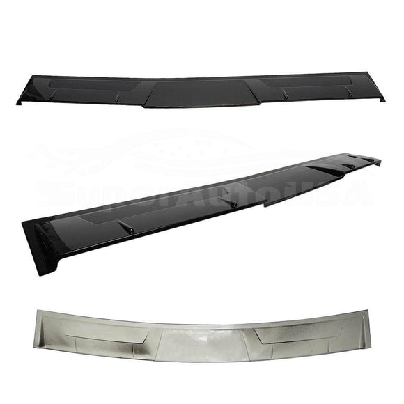 Fit 2018-2023 Honda Accord Rear Window Visor Roof Spoiler Wing (Gloss Black)