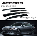 Fit 2008-2012 Honda Accord 3D Mugen Style Vent Window Visors Rain Sun Wind Guards Shade Deflectors-2