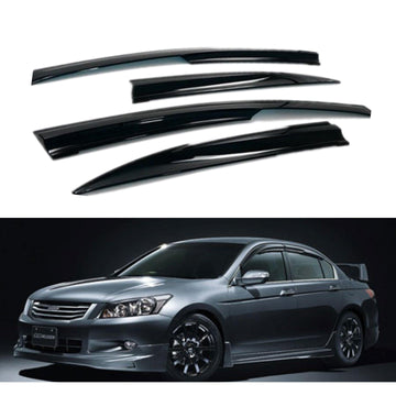 Se adapta a Honda Accord 2008-2012, viseras para ventanas con ventilación estilo Mugen 3D, protectores contra la lluvia, el sol y el viento, deflectores de sombra 