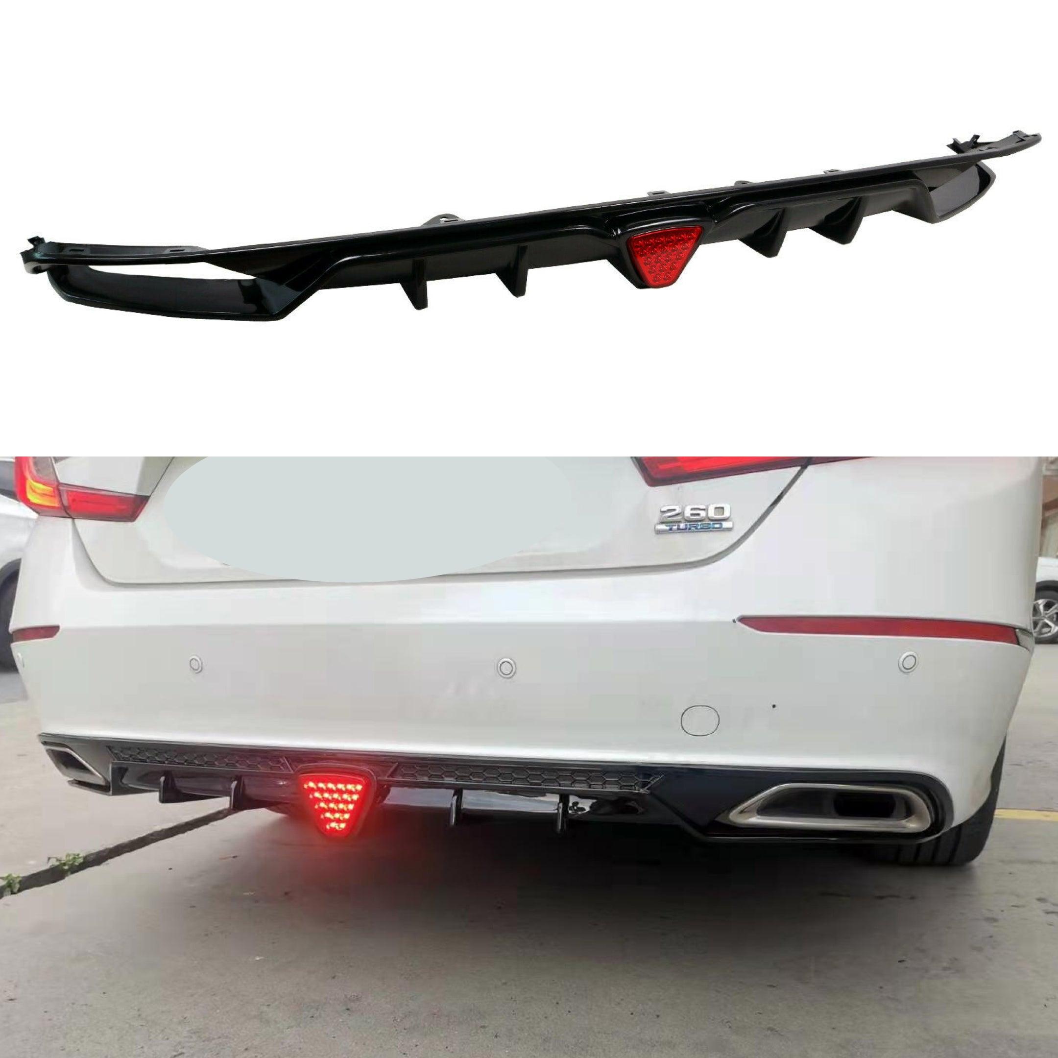 Fit 2018-23 Honda Accord Sport Rear Diffuser w/ LED Brake Light ...