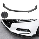 Fit 2018-2023 Honda Accord 4Dr Sedan Front Bumper Lip Spoiler (Carbon Fiber Print)-1