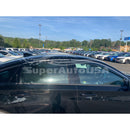 Fit 2018-2023 Honda Accord 3D Wavy Style Chrome Trim Vent Window Visors Rain Sun Wind Guards Shade Deflectors-5