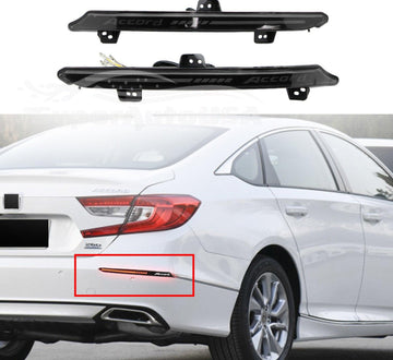Se adapta a Honda Accord 2018-2023 Reflector LED Luz trasera Luz de parachoques trasera Ahumada 