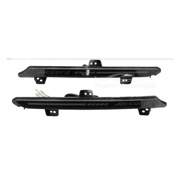 Fits 2018-2023 Honda Accord LED Reflector Tail Light Rear Bumper Lamp Smoke