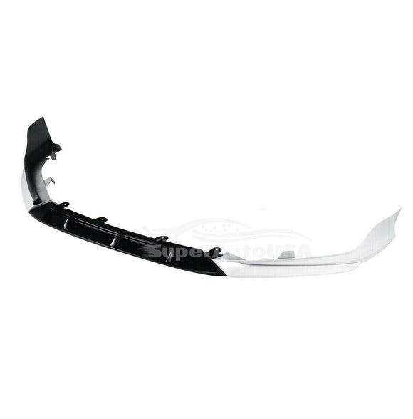 Fits 2018-2023 Honda Accord Front Bumper Lip Car Spoiler (Gloss Black and White)