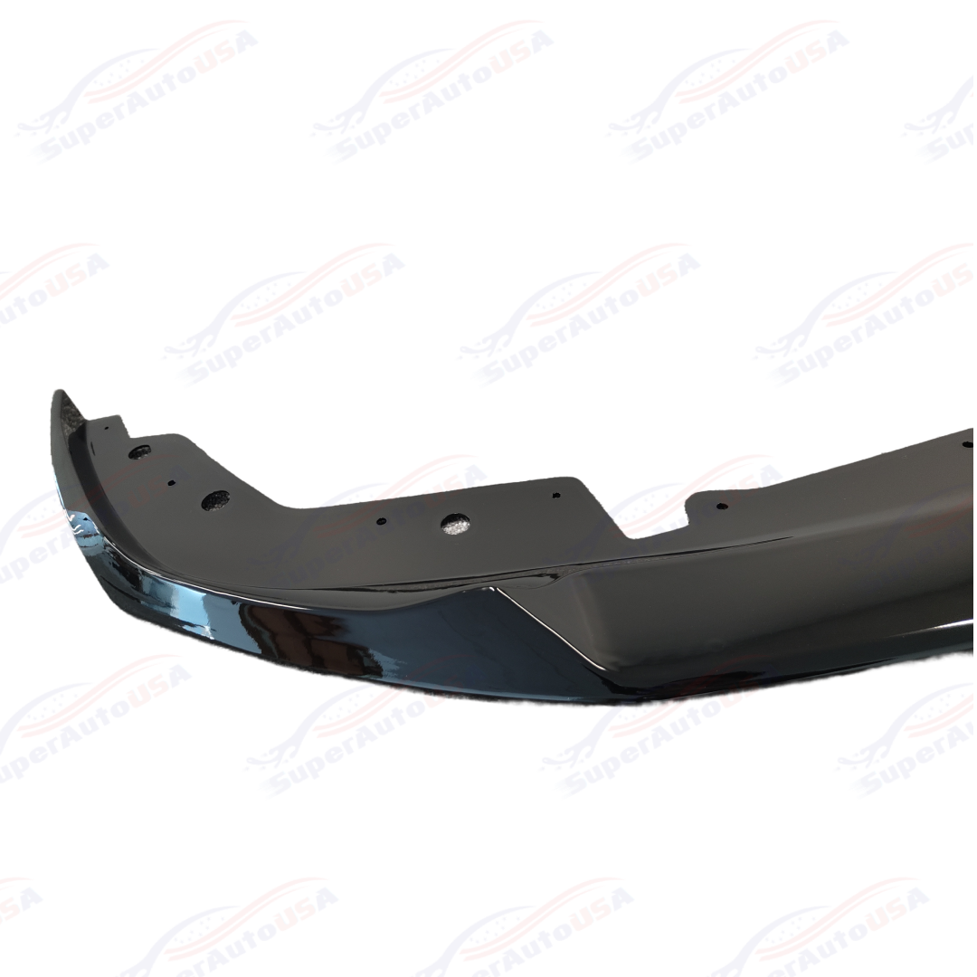 Buy gloss-black Fits 2022-2024 BMW G20 3 Series Front Bumper Lip (Carbon Fiber Pattern / Gloss Black)