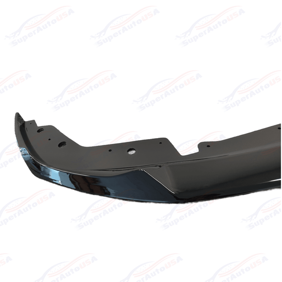 Fits 2022-2024 BMW G20 3 Series LCI Front Bumper Lip (Carbon Fiber Pattern / Gloss Black)