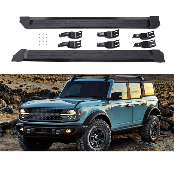 Se adapta a los estribos laterales y pedales de protección Nerf Bar de Ford Bronco de 4 puertas del año 2021-2022 