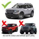 Fit 2021-2025 Ford Bronco Sport In-Channel Vent Window Visors Rain Sun Wind Guards Shade Deflectors-5