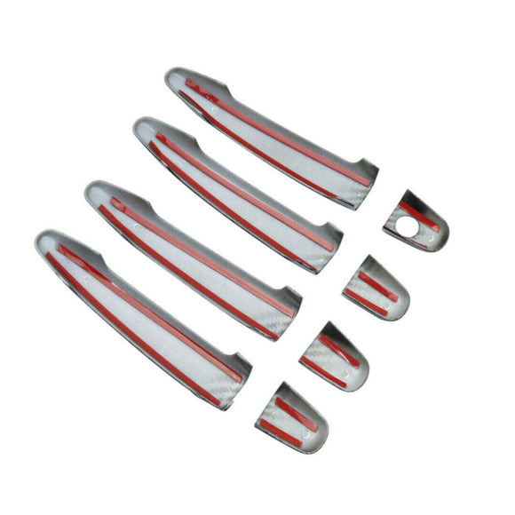 Embellecedor de manija de puerta para Scion xB 2008-2016 (impresión de fibra de carbono) 