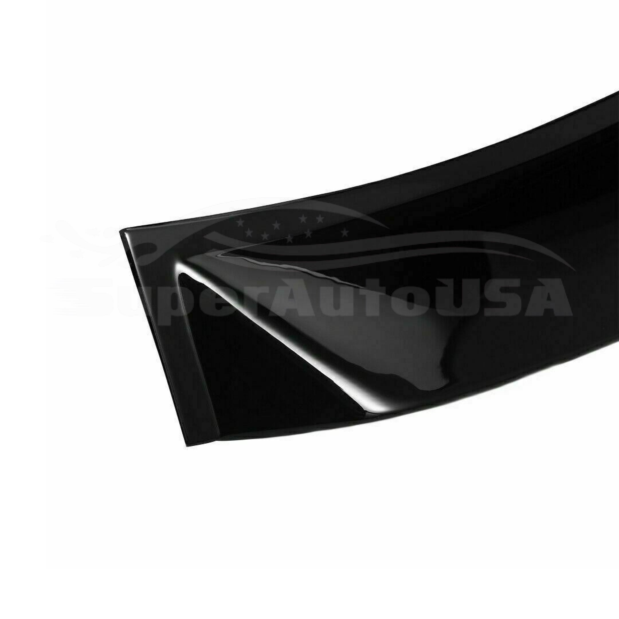 Ajuste 2012-2017 Toyota Camry ABS negro trasero techo ventana visera Spoiler 3D JDM (negro)