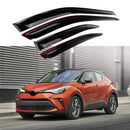 Fit 2018-2021 Toyota CH-R CHR Out-Channel Vent Window Visors Rain Sun Wind Guards Shade Deflectors-1