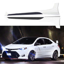 Fit 2014-2019 Toyota Corolla TRD PRO Style JDM Side Body Skirts (Glossy Black White)-1