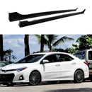Fit 2014-2019 Toyota Corolla Side Body Skirts (Unpainted Matte Black)-1