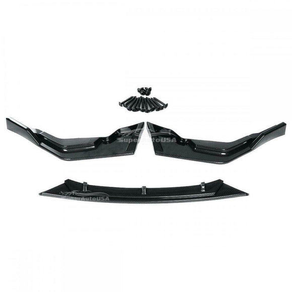 Front Lip & Spoiler - Carbon Fiber Print | Fits Toyota Corolla SE XSE (2020-26)