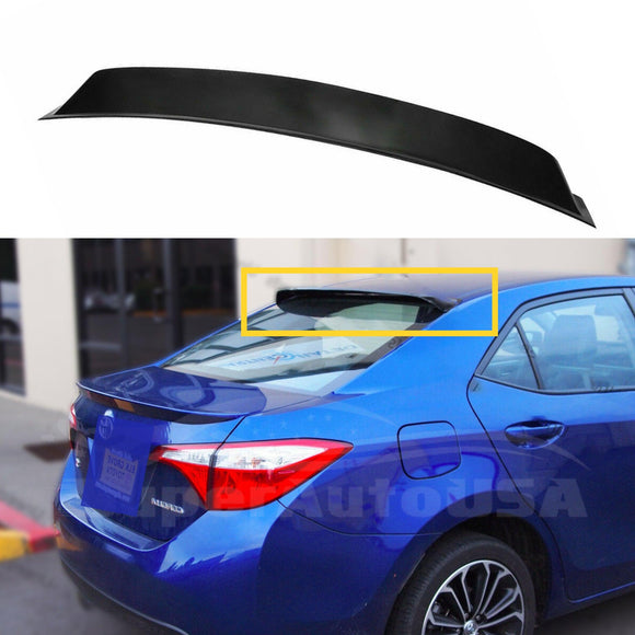 Fit 2014-2019 Toyota Corolla Sedan Rear Roof Window Spoiler Deflector