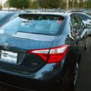 Fit 2014-2019 Toyota Corolla Sedan Rear Roof Window Spoiler Deflector-2