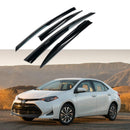 Fit 2014-2019 Toyota Corolla 3D Mugen Style Vent Window Visors Rain Sun Wind Guards Shade Deflectors-1