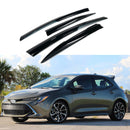 Se adapta a Toyota Corolla Hatchback 2019-2022, viseras para ventanas con ventilación estilo Mugen 3D, protectores contra la lluvia, el sol y el viento, deflectores de sombra -1