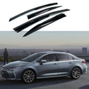 Fit 2020-2024 Toyota Corolla Sedan 3D Mugen Style Vent Window Visors Rain Sun Wind Guards Shade Deflectors-1