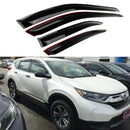 Fit 2017-2023 Honda CR-VCRV 3D Mugen Style Vent Window Visors Rain Sun Wind Guards Shade Deflectors-1