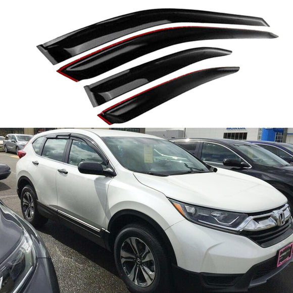 Fit 2017-2023 Honda CR-VCRV 3D Mugen Style Vent Window Visors Rain Sun Wind Guards Shade Deflectors
