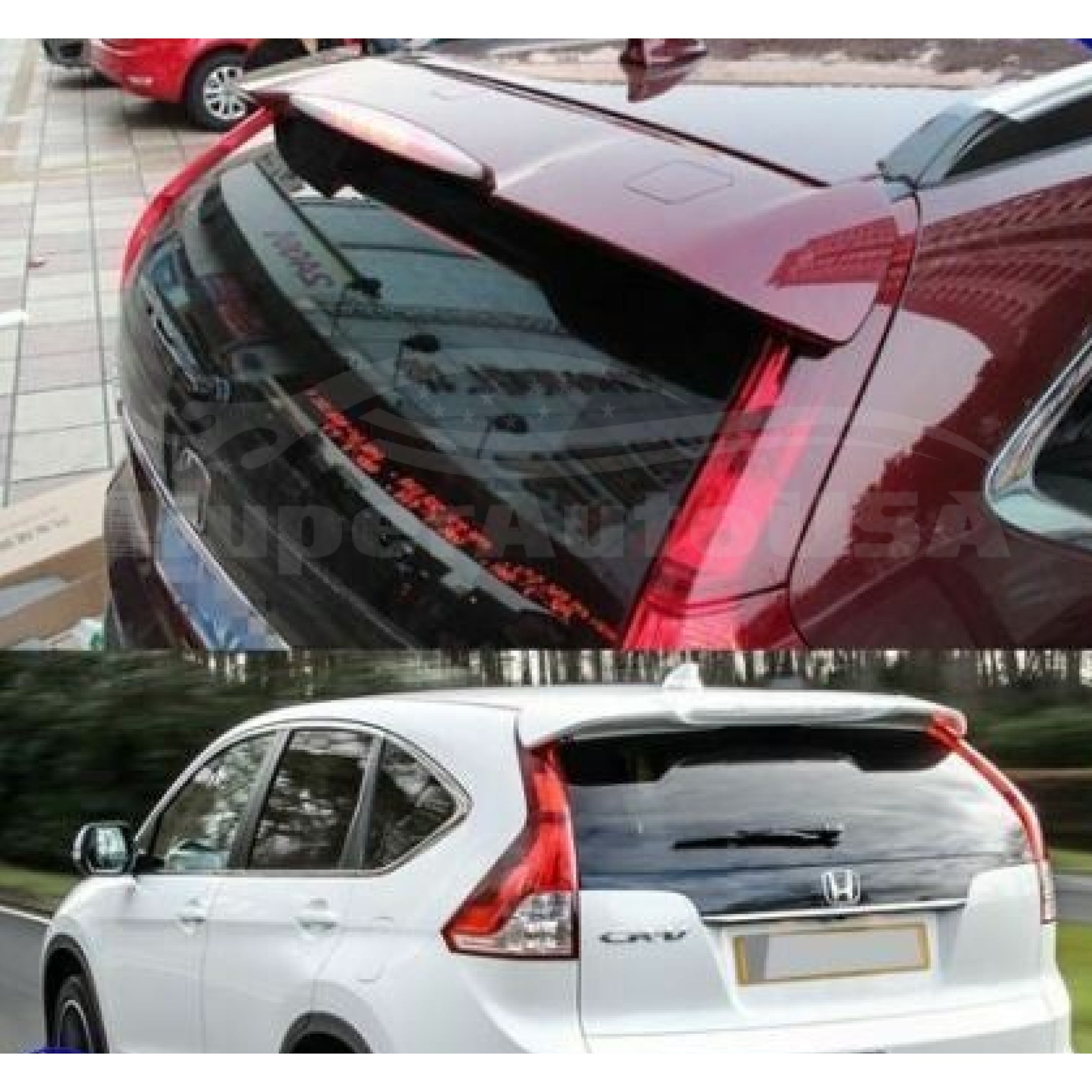 Fit 2012-2016 Honda CRV CR-V Out-Channel Rear Roof Spoiler Wing (White) - 0