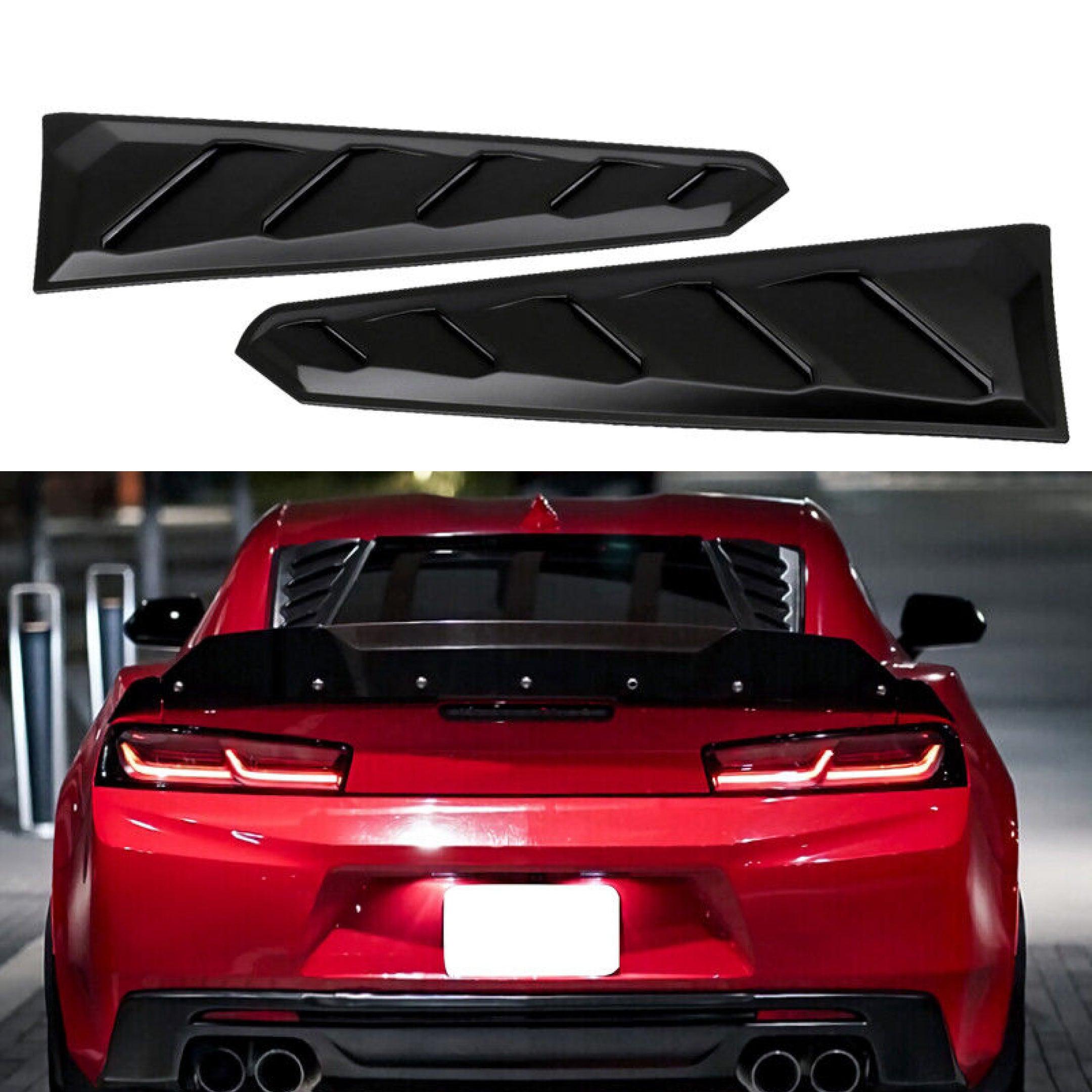 For 6th Gen Chevy Camaro 2016-23 Matte Black Rear Window Louver ...