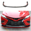 Se adapta al paragolpes delantero estilo TRD Toyota Camry SE XSE 2018-2023 (negro brillante con borde rojo) -1
