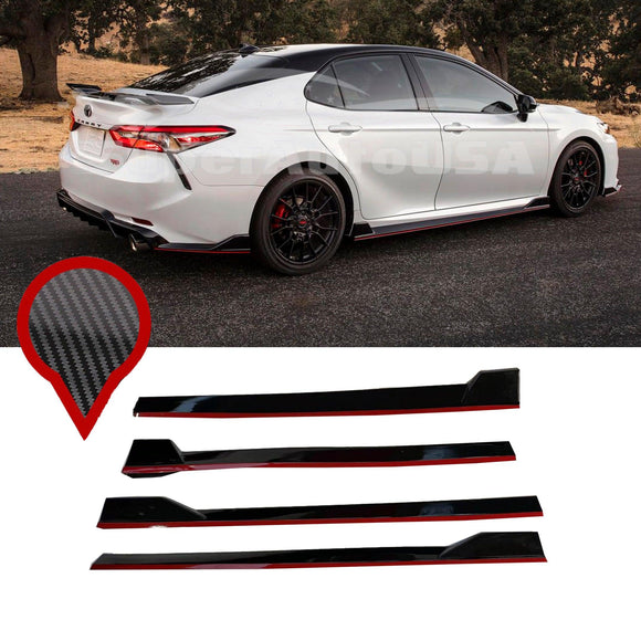 Fit 2018-2024 Toyota Camry 4 pcs set Side Body Skirts
