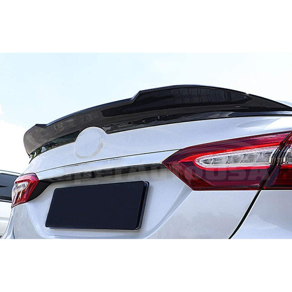 Se adapta al alerón trasero para maletero estilo TRD Toyota Camry 2018-2024 (negro brillante) 