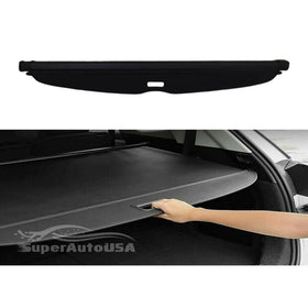 Fits 2014-2018 Subaru XV Luggage Rear Trunk Retractable Tonneau Cargo Cover (Black)