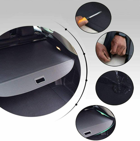 Fits 2014-2020 Nissan Rogue Luggage Rear Trunk Retractable Tonneau Cargo Cover (Black)