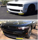 Fit 2015-2020 Dodge Challenger R/T SCAT Pack Front Bumper Lip Splitter Protector (Yellow)-3