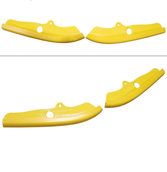Fit 2015-2020 Dodge Challenger R/T SCAT Pack Front Bumper Lip Splitter Protector (Yellow)