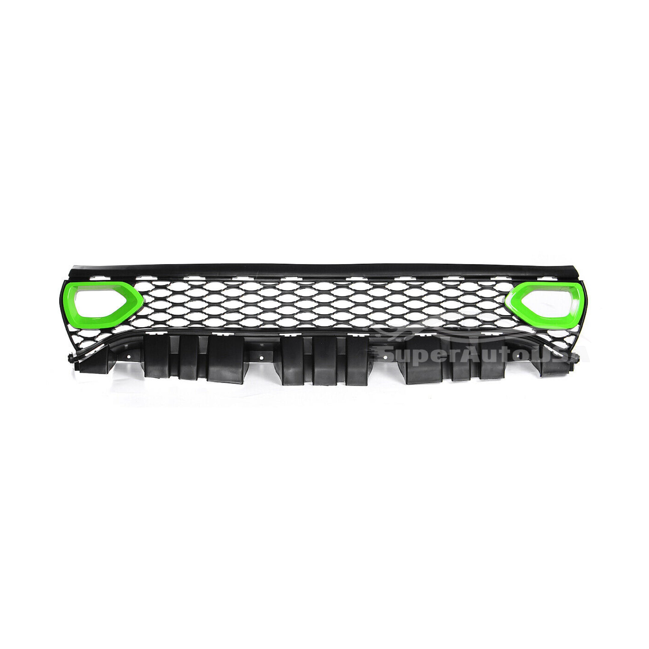 Fits 2015-2020 Dodge Charger SRT Scat Pack Front Grille Dual Inlets Air Bezel (Green)