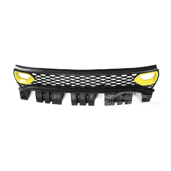 Fits 2015-2020 Dodge Charger SRT Scat Pack Front Grille Dual Inlets Air Bezel (Yellow)