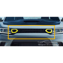 Fits 2015-2020 Dodge Charger SRT Scat Pack Front Grille Dual Inlets Air Bezel (Yellow)-2