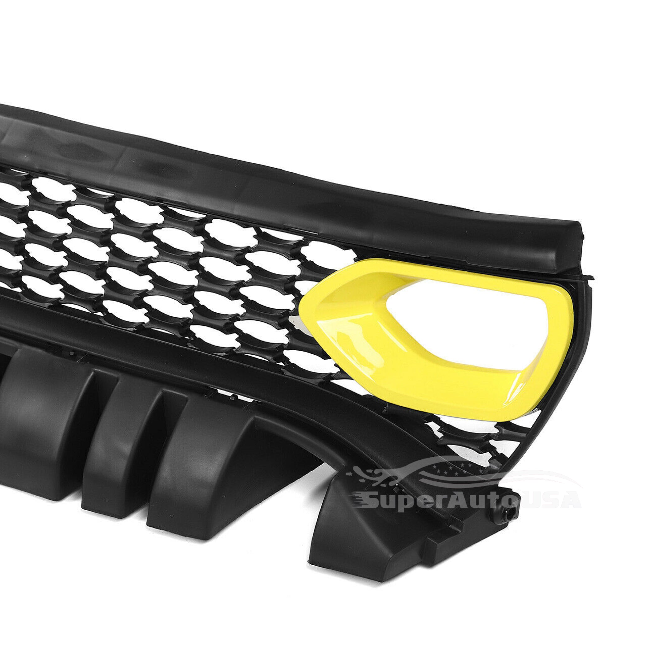 Fits 2015-2020 Dodge Charger SRT Scat Pack Front Grille Dual Inlets Air Bezel (Yellow)-4