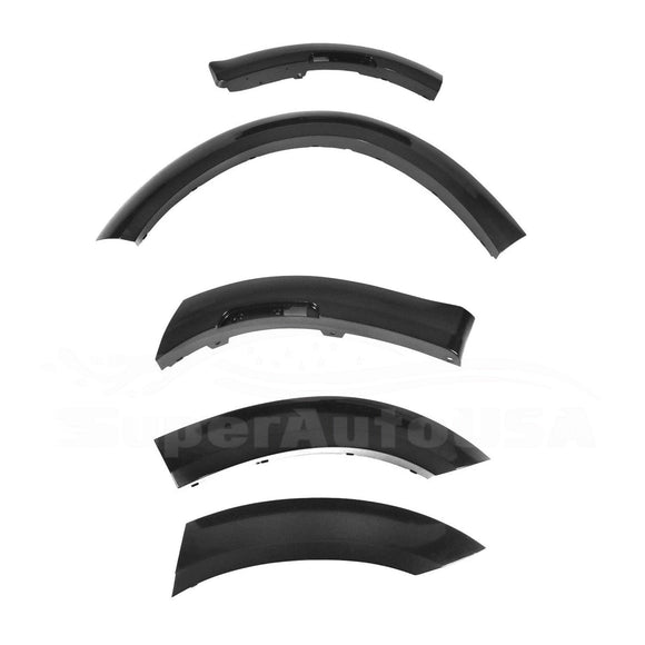 Fits 2015-2023 Dodge Charger Wide Body Style Set Black Wheel Cover Fender Flares