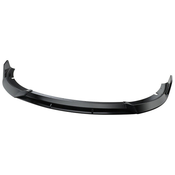 Fits 2015-2020 Dodge Charger Gloss Black Front Bumper Lip Spoiler Splitter Body (Black, 4pcs)
