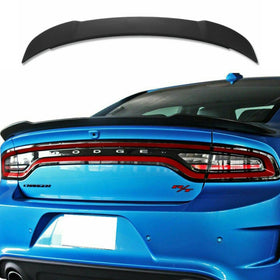Fit 2011-2020 Dodge Charger Hellcat Style SRT Rear Wing Spoiler (Gloss Black)
