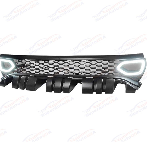 FOR 2015-2022 Charger R/T Scat Pack SRT Style  Mesh Front Grille Grill With LRD RDL Lights