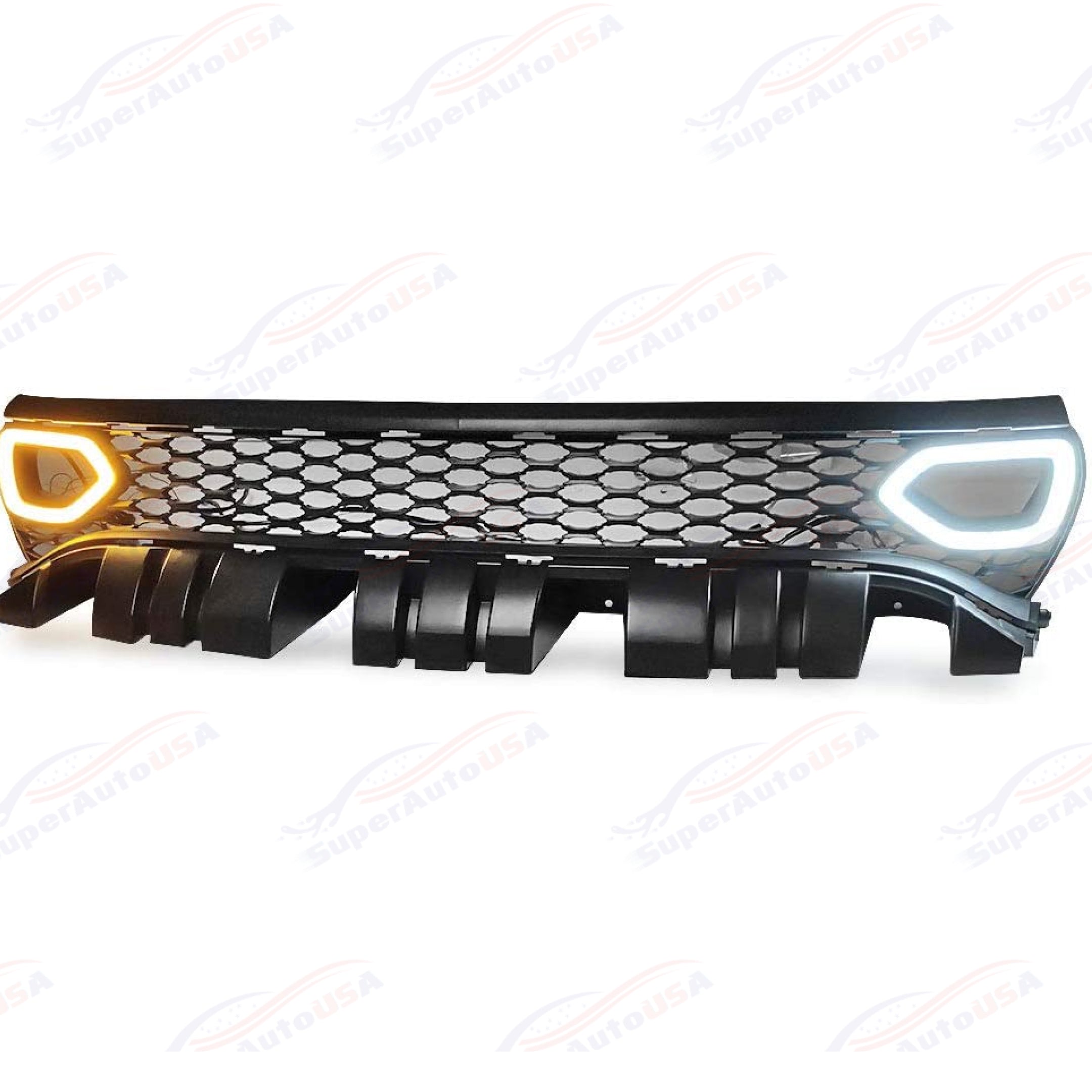 FOR 2015-22 CHARGER SRT STYLE MESH Front Grille w/ LED DRL