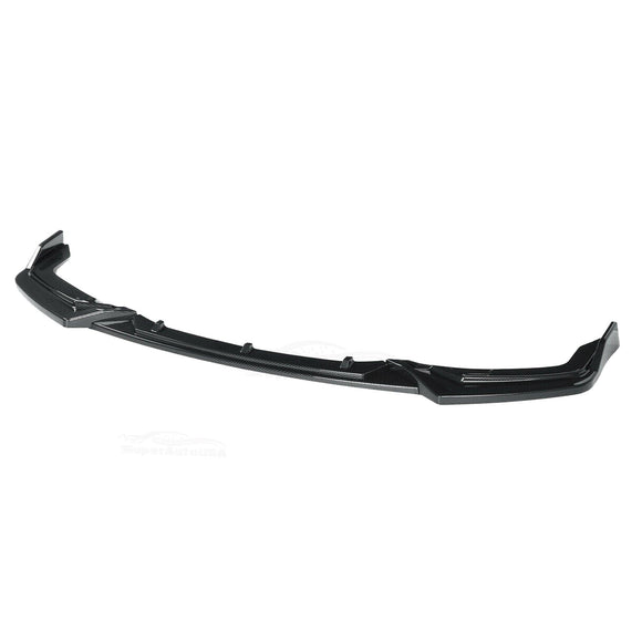 Fits 2017-2021 Honda CIVIC Hatchback Si Front Bumper Lip Spoiler (Carbon Fiber Print)
