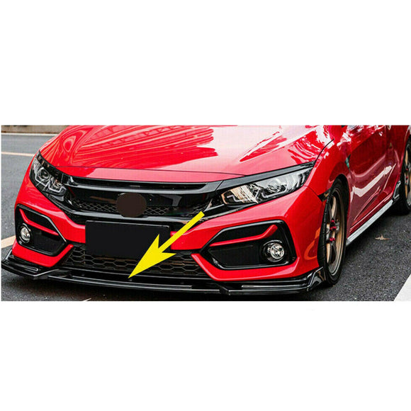Fits 2017-2021 Honda CIVIC Hatchback Si Front Bumper Lip Spoiler (Carbon Fiber Print)