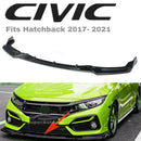 Se adapta al borde del parachoques delantero de alto rendimiento Honda CIVIC Hatchback Si 2017-2021 (negro brillante) -2