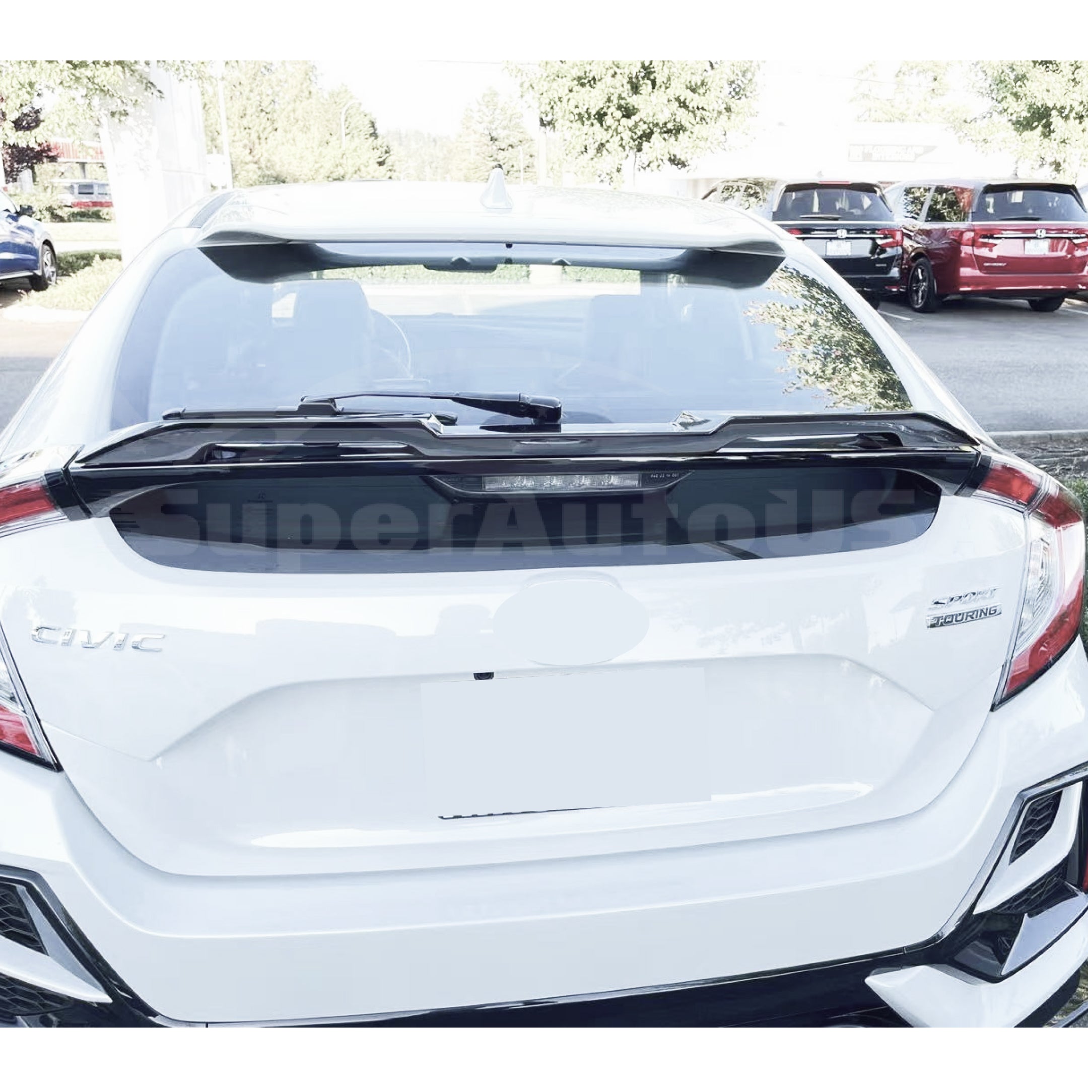Se adapta al alerón trasero del maletero Honda Civic Hatchback 2017-2021