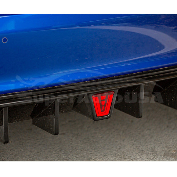 Se adapta al parachoques difusor trasero Honda Civic Sedan V4 2022-2025 con luz de freno LED 